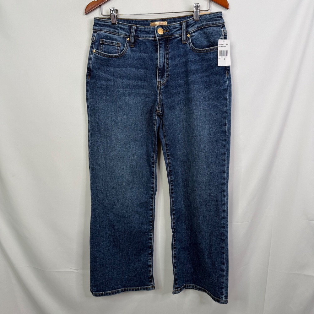 Kut from the Kloth Charlotte High Rise Wide Leg Jeans Commendatory Size 8 NWT - Picture 3 of 9